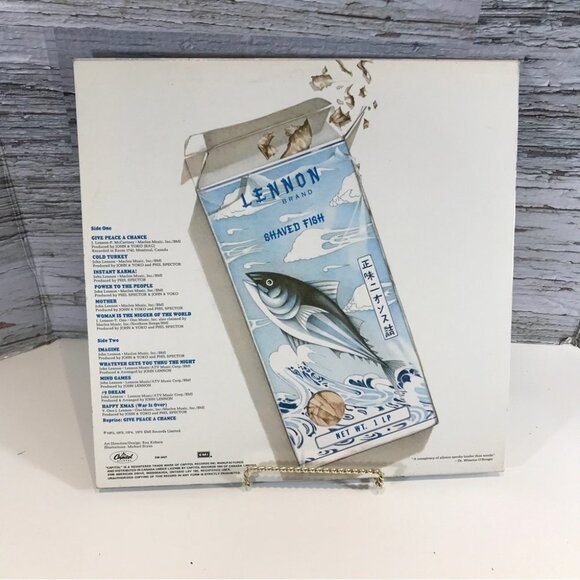 SHAVED Fish John Lennon Ono Music 1975 Vinyl Record Vintage Tested - Picture 1 of 5